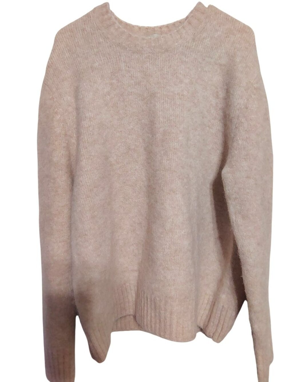 Vince Medium Alpaca Wool Blend Knit Sweater, Beige Oatmeal, Quiet Luxury Soft